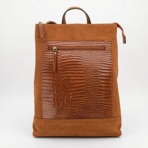 Mochila de Cuero Tote Laptop - Color Terracota